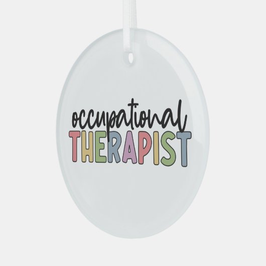 Arbeitstherapeut Ornament Aus Glas (Vorderseite links)