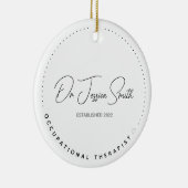 Arbeitstherapeut OT Abschluss Weihnachten Keramik Ornament (Rechts)