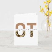 Arbeitstherapeut OT cheetah-Geschenke Karte (Gelbe Blume)