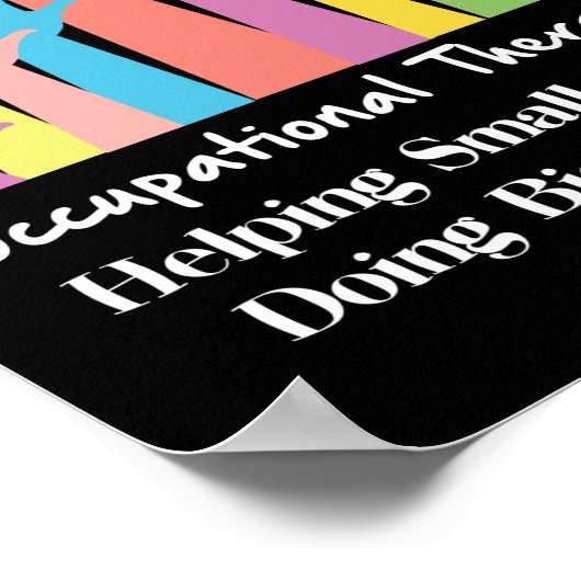 Arbeitstherapeut Poster (Ecke)