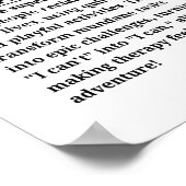 Arbeitstherapeut Poster (Ecke)