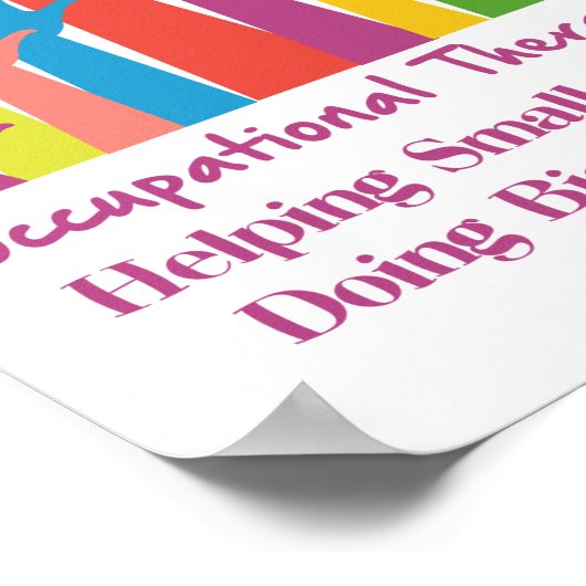 Arbeitstherapeut Poster (Ecke)