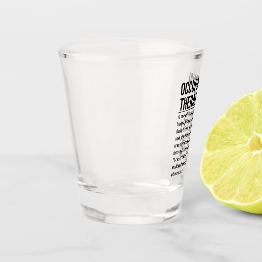 Arbeitstherapeut Schnapsglas (Links)