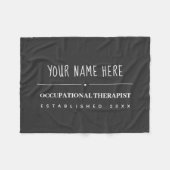 ArbeitstherapeutIn Fleecedecke (Vorderseite (Horizontal))