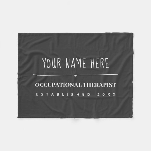 ArbeitstherapeutIn Fleecedecke (Vorderseite (Horizontal))