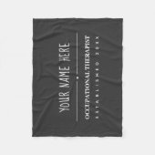 ArbeitstherapeutIn Fleecedecke (Vorderseite)