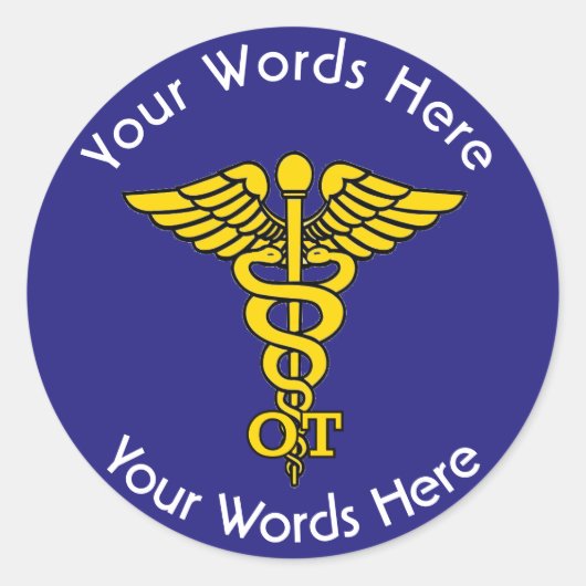 ArbeitstherapeutIn für den individuellen Aufkleber (Vorderseite)