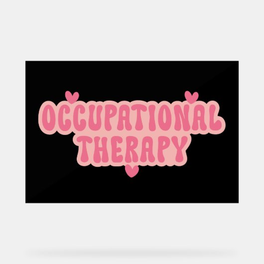 Arbeitstherapie Acrylschild (Vorderseite)