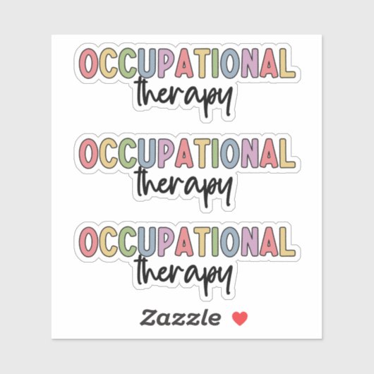 Arbeitstherapie | Arbeitstherapeut Aufkleber (Blatt)