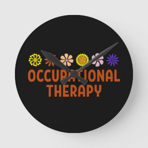 Arbeitstherapie - Arbeitstherapeut Runde Wanduhr