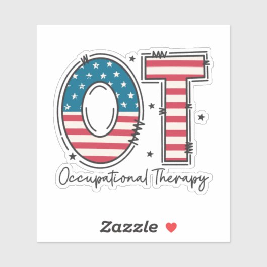 Arbeitstherapie Aufkleber (Blatt)