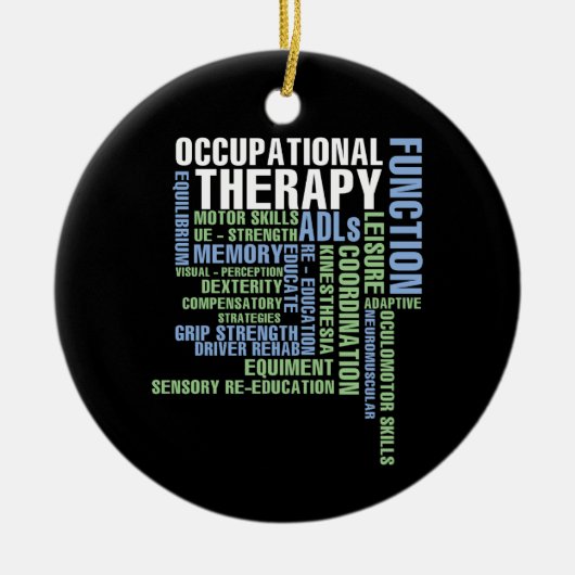 Arbeitstherapie für OT Monat Keramik Ornament (Vorne)