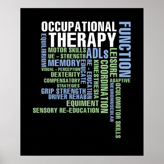Arbeitstherapie für OT Monat Poster (Vorne)