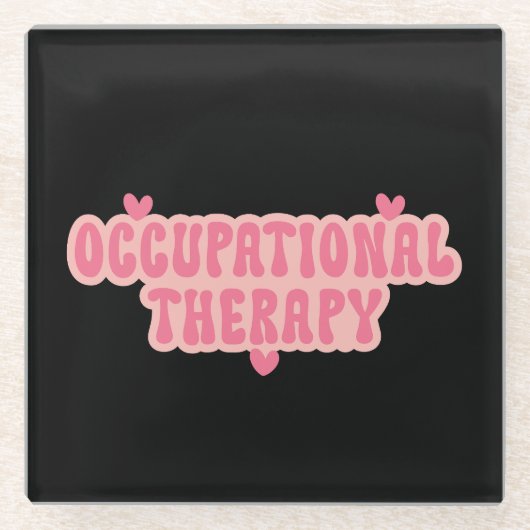 Arbeitstherapie Glasuntersetzer (Vorderseite)