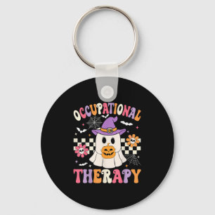 Arbeitstherapie Halloween Ot Retro Ghost Ot H Schlüsselanhänger