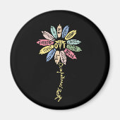 Arbeitstherapie Inspirierte OT-Monats-Blume Magnet (Vorne)