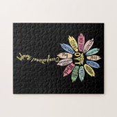 Arbeitstherapie Inspirierte OT-Monats-Blume Puzzle (Horizontal)