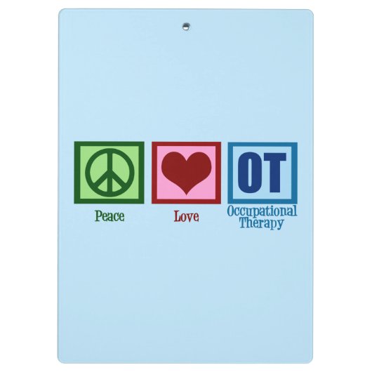 Arbeitstherapie Klemmbrett (Rückseite)