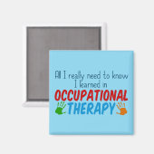 Arbeitstherapie Magnet (Vorderseite/Rückseite)