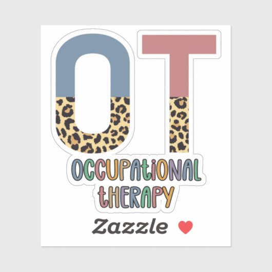 Arbeitstherapie OT Cheetah Future OT Geschenke Aufkleber (Blatt)