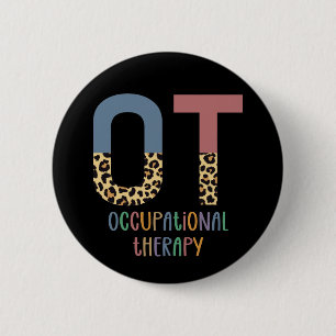Arbeitstherapie OT Cheetah Future OT Geschenke Button
