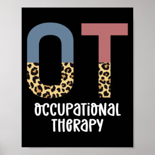 Arbeitstherapie OT Cheetah Future OT Geschenke Poster