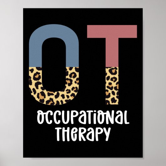 Arbeitstherapie OT Cheetah Future OT Geschenke Poster (Vorne)
