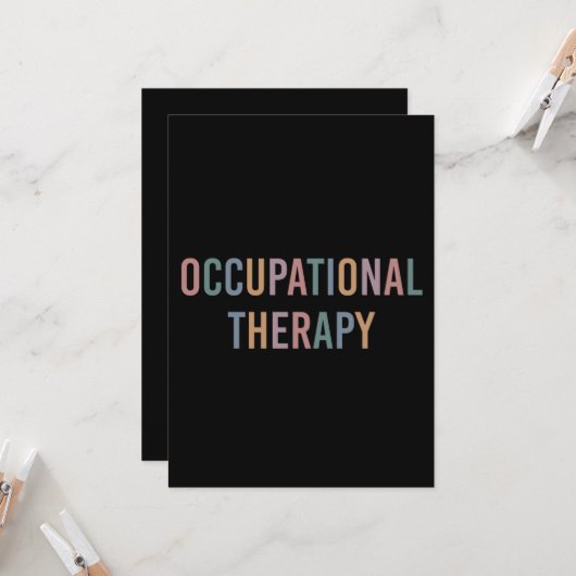 Arbeitstherapie OT Future Karte (Vorderseite/Rückseite Beispiel)