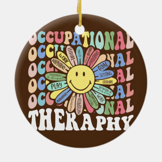 Arbeitstherapie OT-Therapeut Inspirierte OT Keramik Ornament (Hinten)
