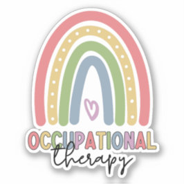 Arbeitstherapie OT Therapeut Niedlicher Regenbogen Aufkleber