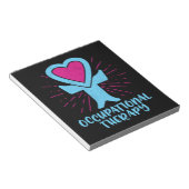 Arbeitstherapie OT Therapeut Notizblock (angewinkelt)