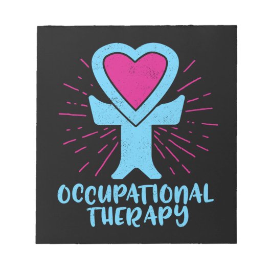 Arbeitstherapie OT Therapeut Notizblock (Vorderseite)