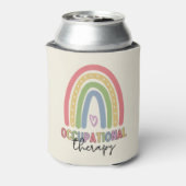 Arbeitstherapie OT Therapeut Regenbogen Dosenkühler (Kanne Rückseite)