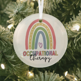 Arbeitstherapie OT Therapeut Regenbogen Ornament Aus Glas