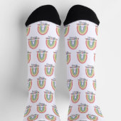 Arbeitstherapie OT Therapeut Regenbogen Socken (Oben)