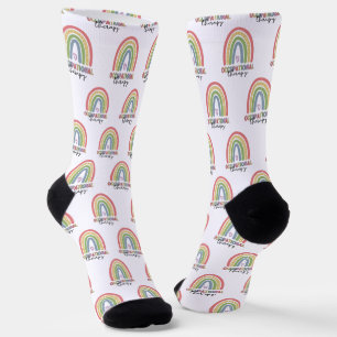 Arbeitstherapie OT Therapeut Regenbogen Socken