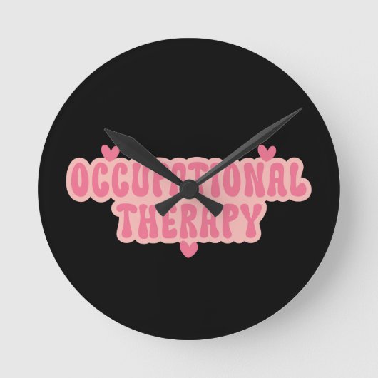 Arbeitstherapie Runde Wanduhr (Vorderseite)