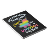 Arbeitstherapie Unicorn OT Therapeut Notizblock (angewinkelt)