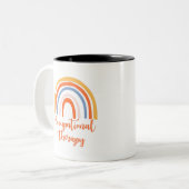 Arbeitstherapie Zweifarbige Tasse (Vorderseite Links)