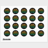Arbeitsticker Runder Aufkleber (Blatt)