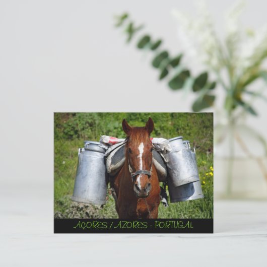 Arbeitstier Postkarte (Stehend Vorderseite)