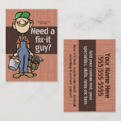 Arbeitsuche-Heimwerker Verlegenheit-Es Visitenkarte (Vorne/Hinten)