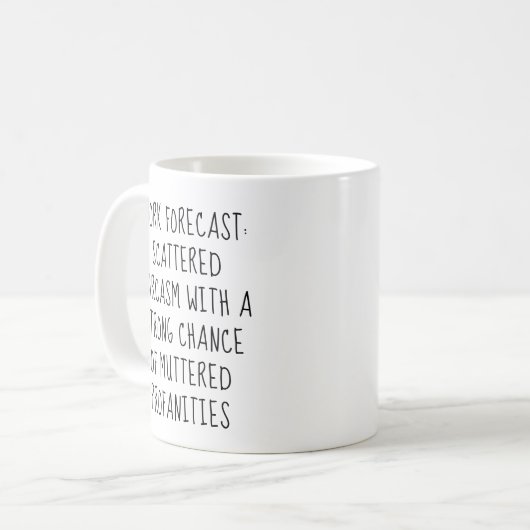 Arbeitsvorausschätzung Fun Coworker work bestie Gi Kaffeetasse (Vorderseite Links)