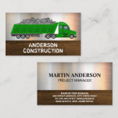 Arbeitswagen | Bau mit Nutzlast Visitenkarte (Vorne/Hinten)