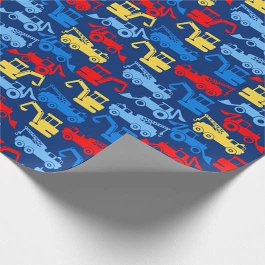 Arbeitswagen Geschenkpapier (Ecke)