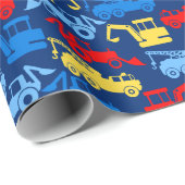 Arbeitswagen Geschenkpapier (Rolleneckpunkt)