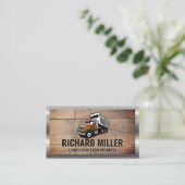 Arbeitswagen | Holzkappen Visitenkarte (Stehend Vorderseite)