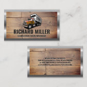 Arbeitswagen | Holzkappen Visitenkarte (Vorne/Hinten)