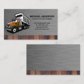 Arbeitswagen | Stahl | Holz Visitenkarte (Vorne/Hinten)