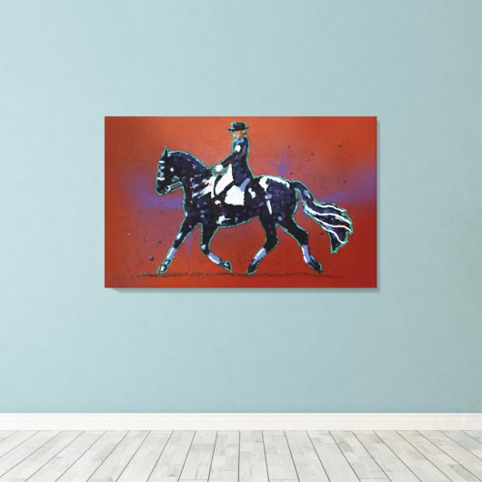 Arbeitswagen überzogene Canvas Leinwanddruck (Insitu (Holzboden))